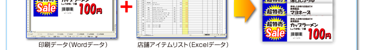 Excelとwordでポップができます。